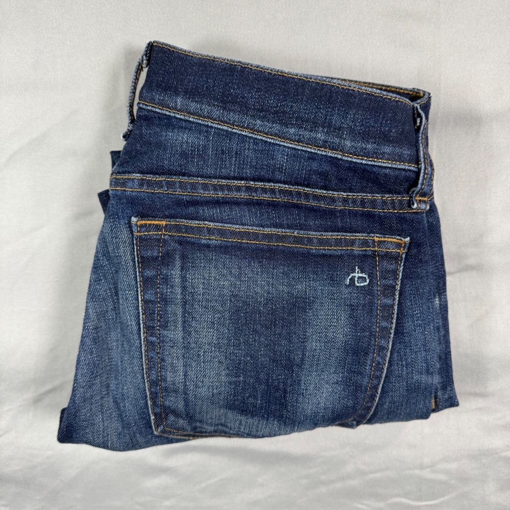Rag & Bone The Dre Jean Women's 24 Watts Dark Wash Slim Fit Denim